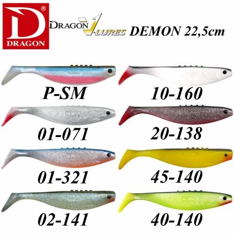 LEURRES SOUPLES DRAGON DEMON 22.5cm / Shads/Slugs