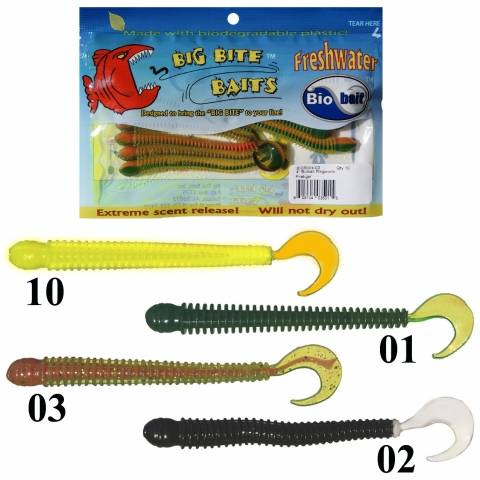 DISC RING WORM biodégradable 10cm-10 leurres / Worms/Stickbaits