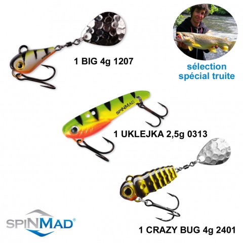 SPECIAL TRUITE 3 LEURRES SPINMAD / Packs/Kits