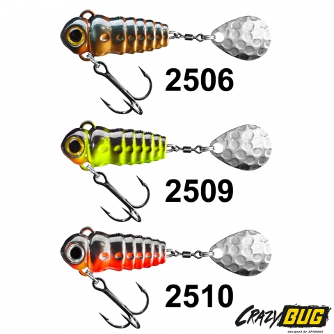 3 LEURRES CRAZY BUG 6g SPINMAD PACK N°01 / Spinners/Buzzbaits