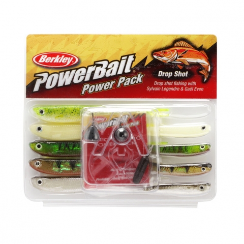 KIT POWER PACK DROP SHOT  BERKLEY / Leurres souples