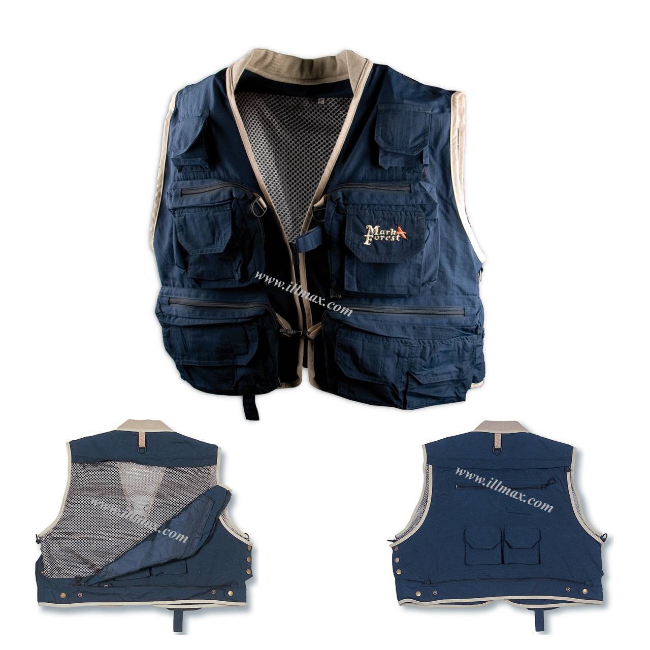 GILET PECHE BICOLORE MARK FOREST