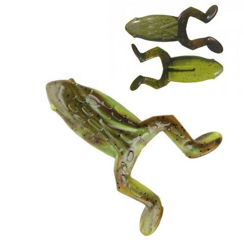 GRENOUILLE FLOTTANTE  9cm BIG BITE BAITS leurres souples / Créature/Craws