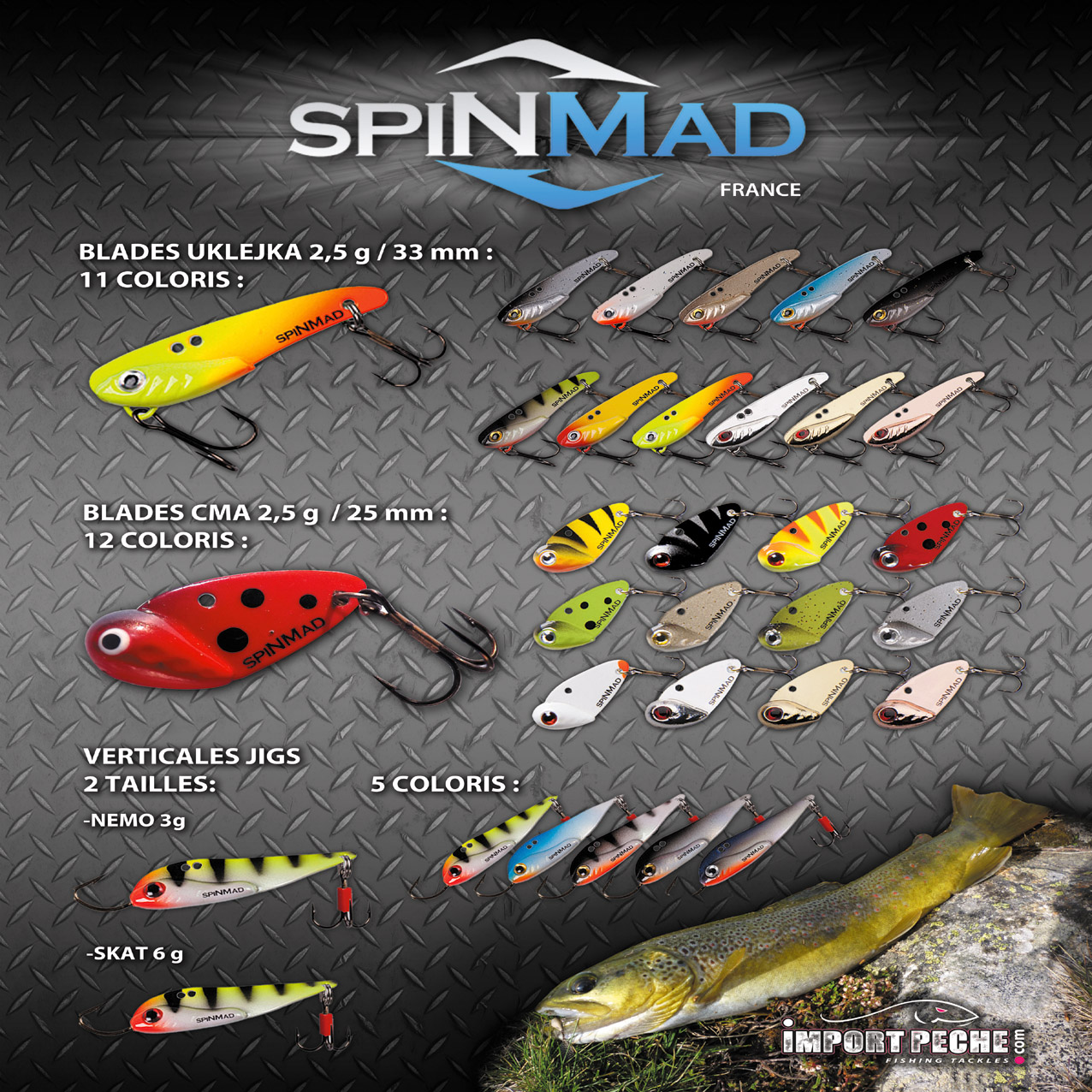 Leurre SpinMad Spinning Bait Jag 18g – Leurre Souple Poisson Pour Carnassiers
