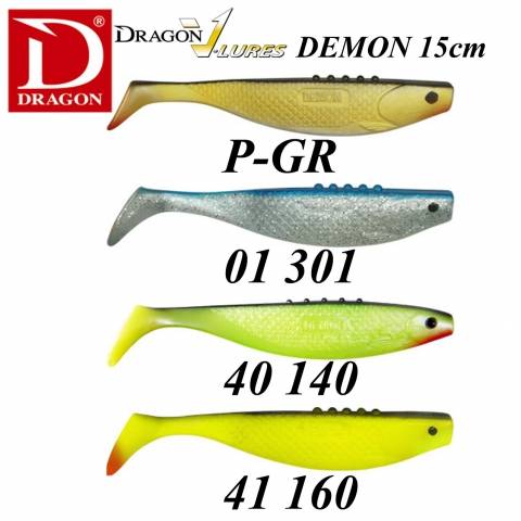 LEURRES SOUPLES DEMON 15cm DRAGON / Eau Douce