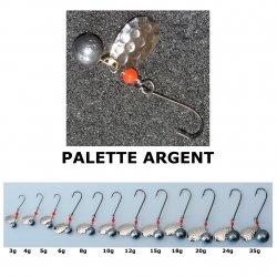 têtes plombées à palette