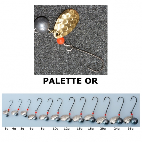 TÊTES PLOMBEES A PALETTES OR MANYFIK / Têtes plombées