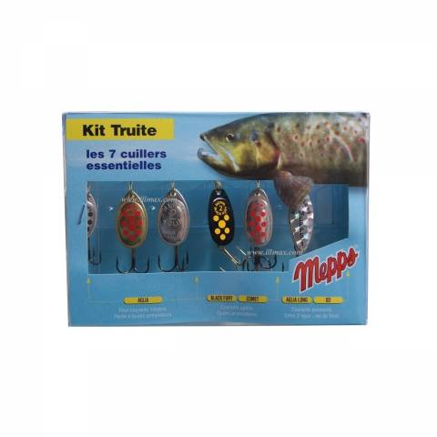 MEPPS KIT TRUITE  7 CUILLERS / Cuillers/C ondulantes