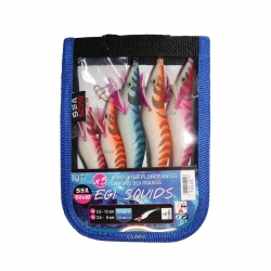 Turluttes Freefisher Pour Pêche Aux Seiches Et Calamars - Leurres Fluorescents Avec Hameçons Haute Qualité