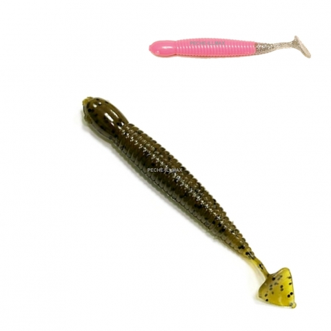 LEURRE PADDLE TAIL GRUB BIG BITE BAITS - 3,5cm par 10 / Mer