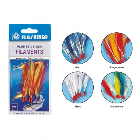 PLUMES DE MER FILAMENTS FLASHMER / Leurres