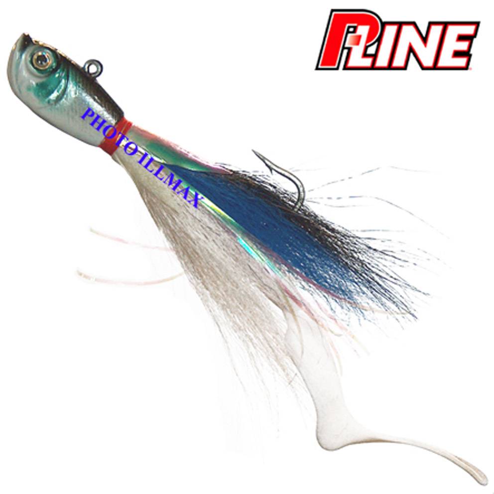 P-Line Mikey Jig Fishing Lure Chrome/White - Night Galaxy