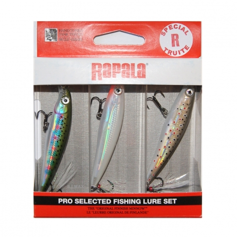 KIT TRUITE 3 LEURRES X RAP 6CM RAPALA / Eau Douce