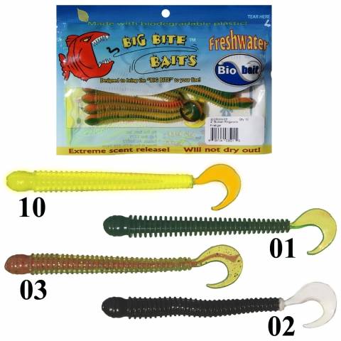 DISC RING WORM biodégradable 10cm-10 leurres / Eau Douce