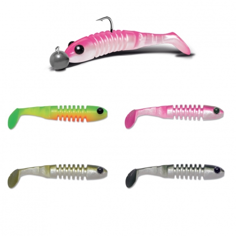 4 LEURRES SKELETON MONTES 4 COULEURS 5,5cm DELALANDE / Shads/Swimbaits