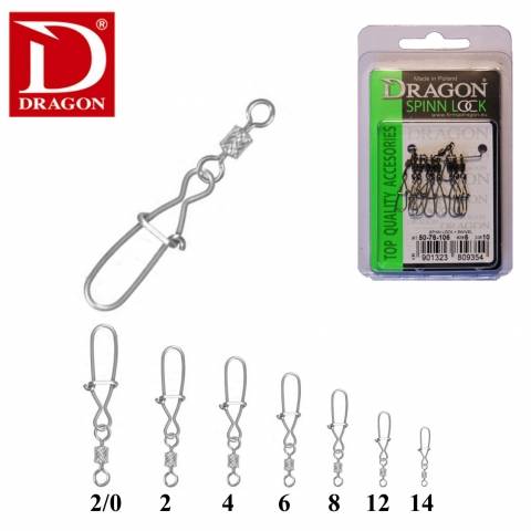 AGRAFES EMERILLONS ROLLING DRAGON SPINN LOCK / Emerillons/Agrafes