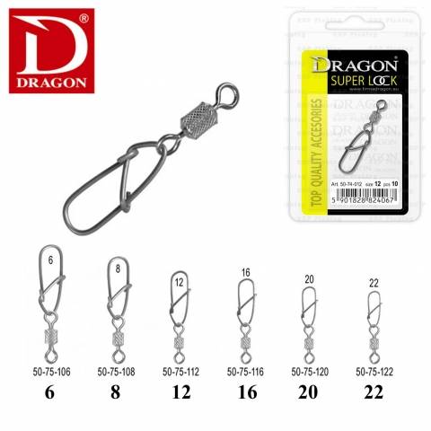 AGRAFES EMERILLONS ROLLING DRAGON SUPER LOCK / Emerillons/Agrafes