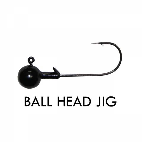 Têtes Plombées Ball Head Jig hameçons Gamakatsu / Eau Douce