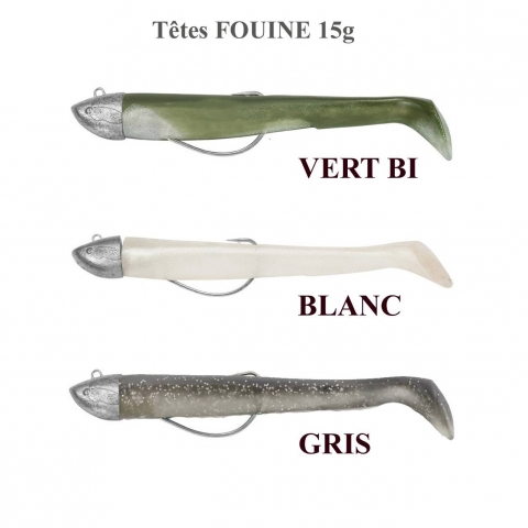 LEURRE TY FOURRAGE 110mm TETE FOUINE 15g / Leurres montés